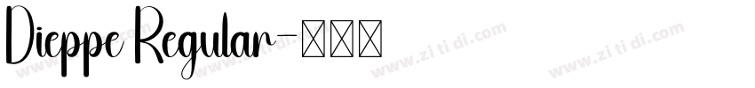 Dieppe Regular字体转换